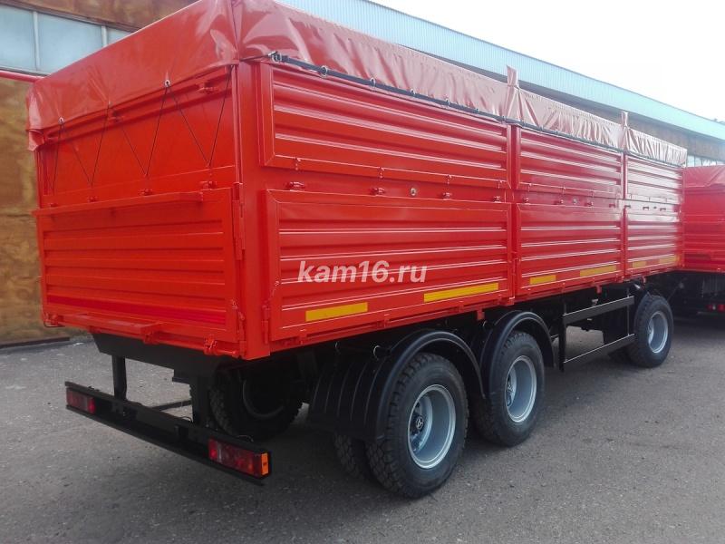 Прицеп зерновоз бортовой трехосный 20 тонный