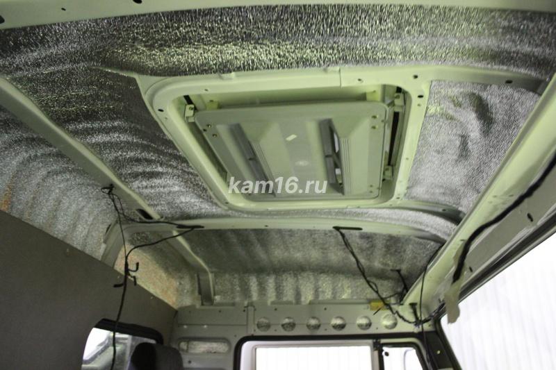 Утепление кабины изолон, пенофол: без спального места